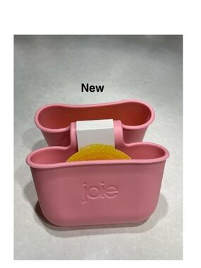 New Joie  Over the sink Sponge blush double caddy Silicone PINK Color⭐️⭐️⭐️⭐️